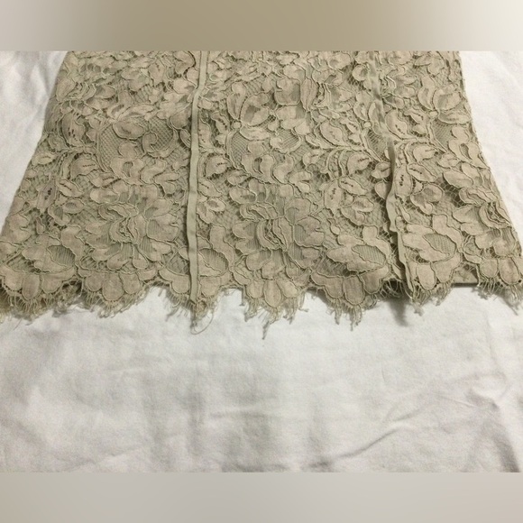 Eva Mendes New York Company Cream Floral Cotton Blend 3/4 Sleeve Dress Size XS - Picture 9 of 11